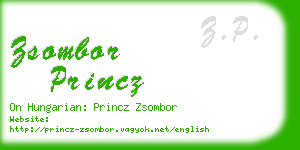 zsombor princz business card